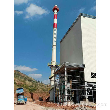 Power Station CFB Cerobong asap bebas